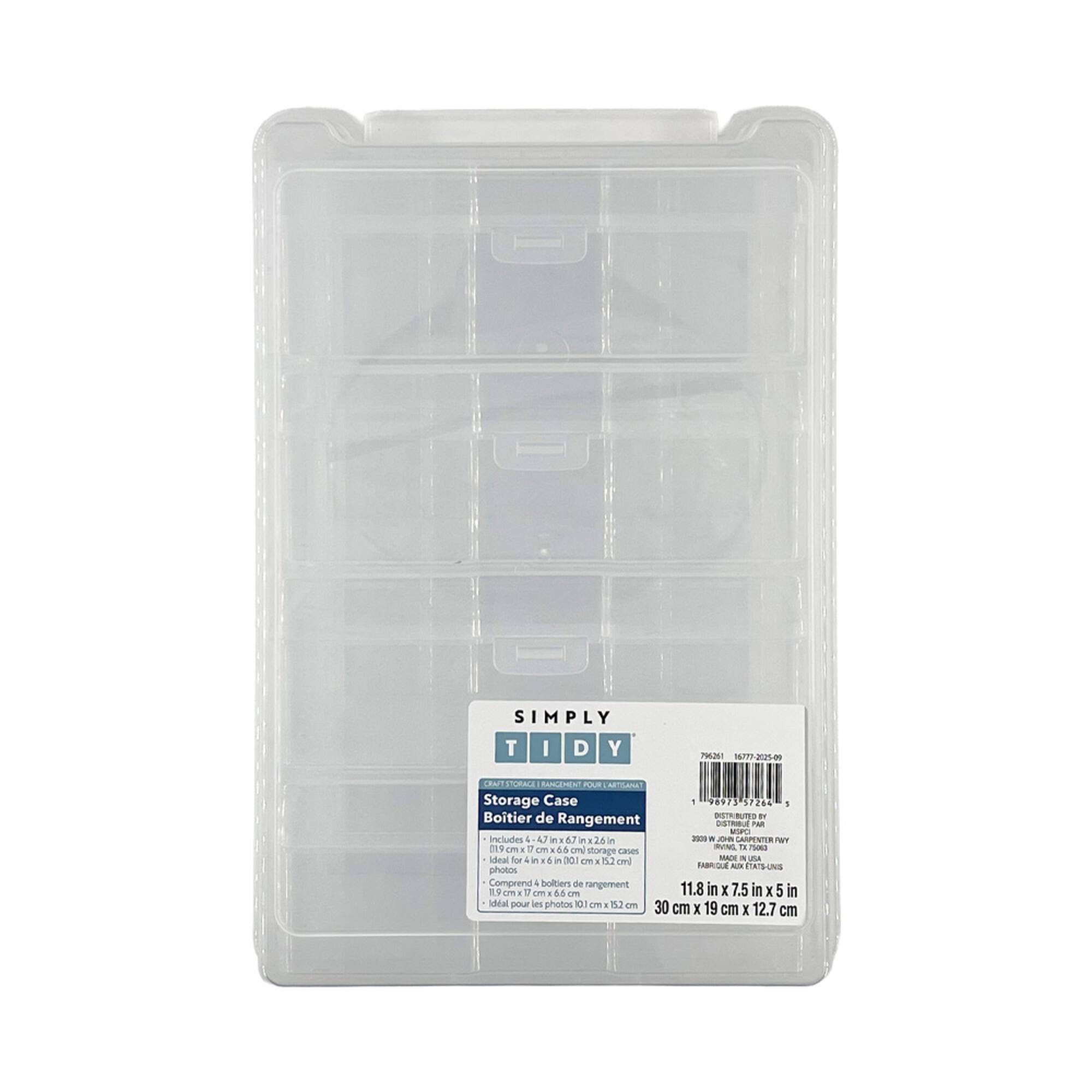 Clear 4 Case Photo & Craft Keeper by Simply Tidy®